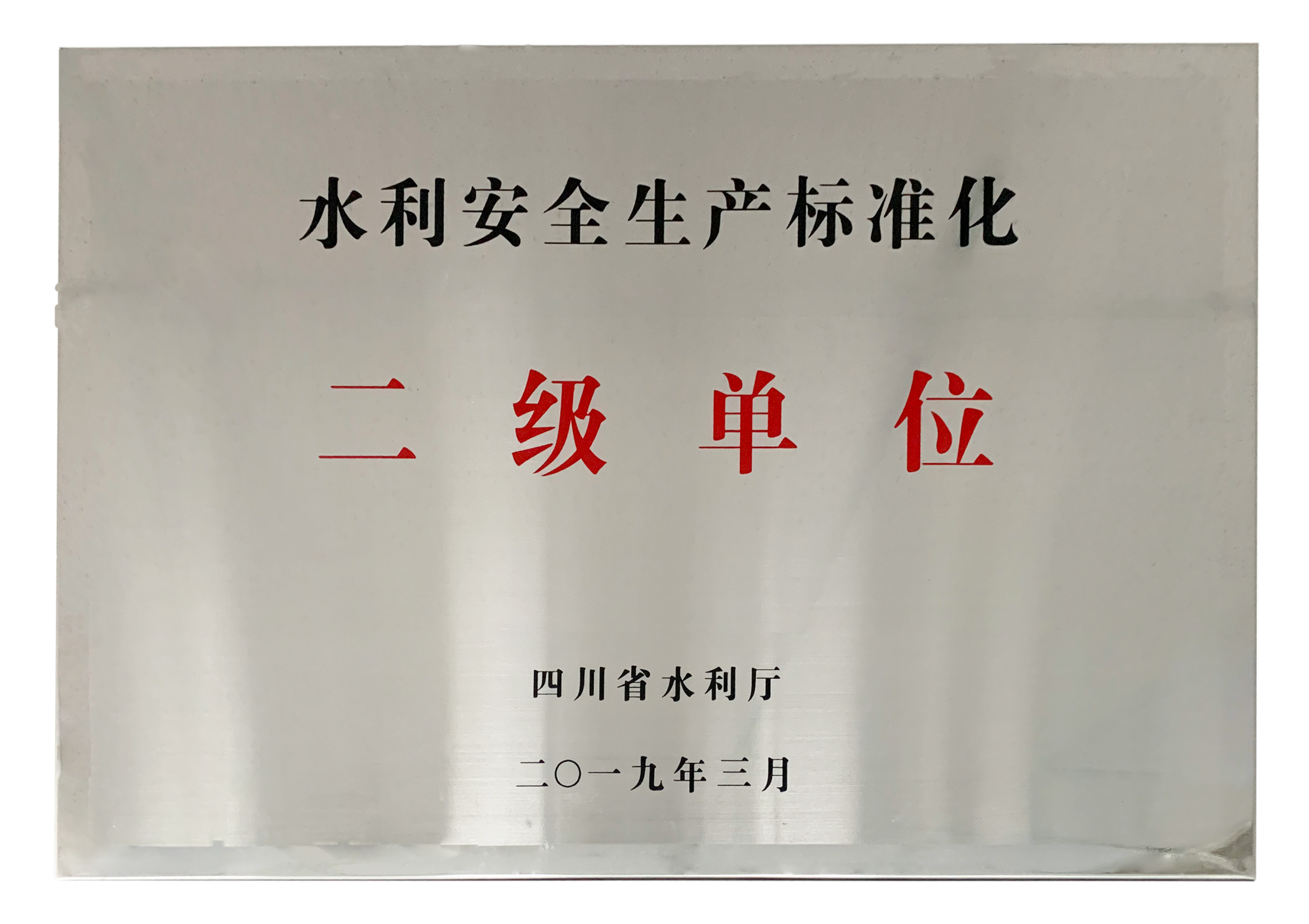 水利安全生產(chǎn)標(biāo)準(zhǔn)建設(shè)二級單位